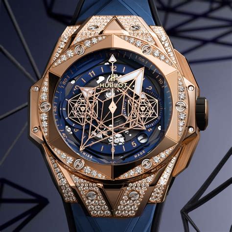 hublot big bang sang bleu gold replica|how to check authentic hublot.